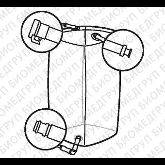 Мешки для сбора, хранения и транспортировки культуральной жидкости 3D Productainer BPCs, 50 литров, материал Aegis514, 3 порта, Thermo FS, SH30967.01
