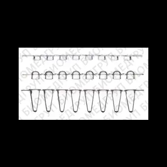 Пробирки для ПЦР в стрипах, 0,2 мл, 1х8, с выпуклыми крышками, низкий профиль, бесцветные, полипропилен, 250 шт/уп., Thermo FS, AB0775