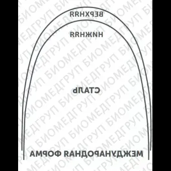 Дуги ортодонтические международная форма верхние INT NiTi TA U .019x.025/.46x.64