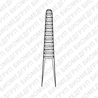 BD023R  пинцет анатомический, средний, длина 115 мм