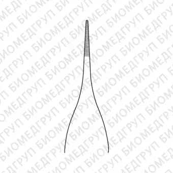 BD223R пинцет анатомический по MicroAdson, тонкий, длина 150 мм