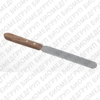 Шпатель с деревянной ручкой, длина 250 мм, лопатка 15022 мм, нержавеющая сталь, Bochem, 3493