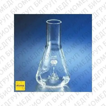 Колба Эрленмейера 125 мл, стекло, экстраглубокие отбойники, Pyrex Corning, 4446125, 12 шт.