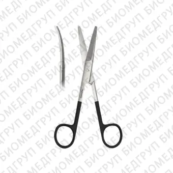 Ножницы хирургические MayoStille Super Cut тупоконечные изогнутые, 150 мм Apexmed