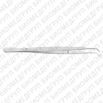 BD663R  пинцет хирургический по Gerald, изогнутый, зубчики 1х2, длина 175 мм