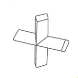 Магнитный перемешивающий элемент, тефлон, крестообразный, 38х38 мм, Ikaflon 38 cross, 1 шт., IKA, 4497000шт