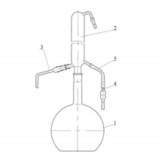 Дистиллятор стеклянный для получения дистиллированной воды, 6 л, 1 шт., Россия, 1445
